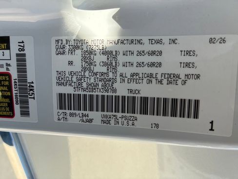 New 2026 Toyota Tundra 1794 Edition image 57