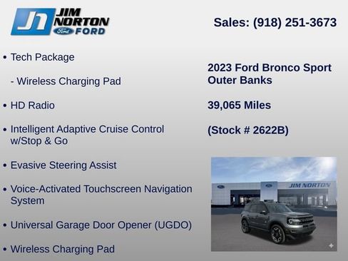 Used 2023 Ford Bronco Sport Outer Banks w/ Tech Package AWD/4WD image 21
