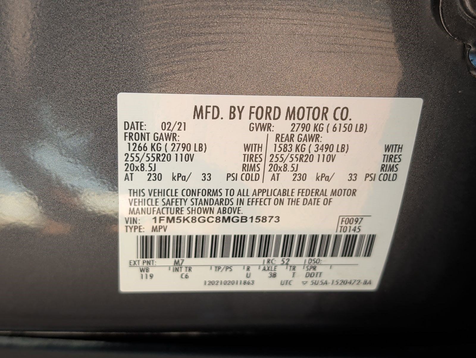 Used 2021 Ford Explorer ST w/ Equipment Group 401A AWD/4WD image 30