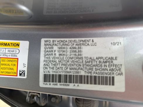 Certified 2021 Honda Accord EX-L image 31