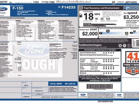 Used 2018 Ford F150 XLT w/ Equipment Group 302A Luxury image 14