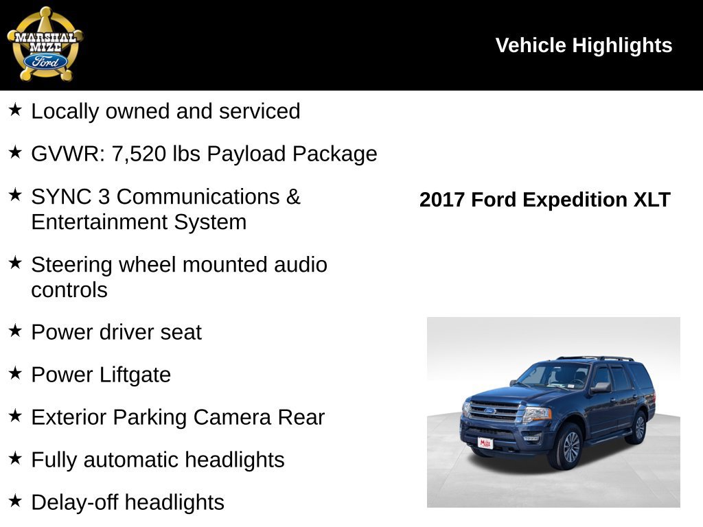 Used 2017 Ford Expedition XLT AWD/4WD image 2