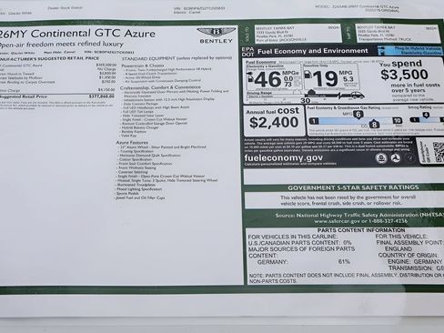 New 2026 Bentley Continental GTC AWD/4WD image 33