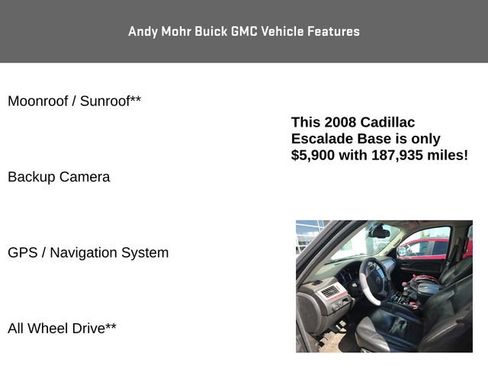 Used 2008 Cadillac Escalade AWD image 4