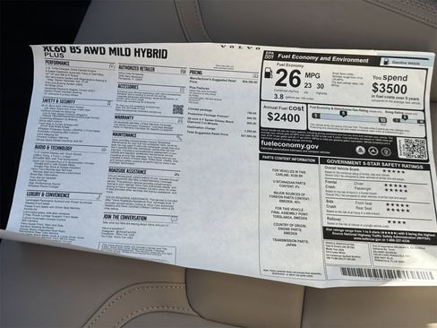 New 2026 Volvo XC60 B5 Plus w/ Protection Package Premier image 31