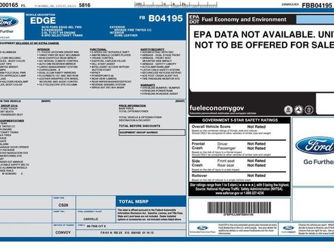 Used 2015 Ford Edge SEL w/ Equipment Group 201A image 10