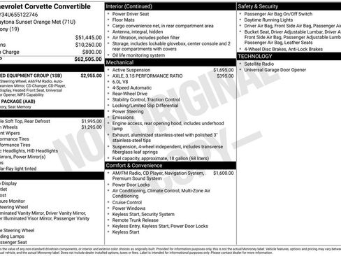 Used 2005 Chevrolet Corvette Convertible w/ Preferred Equipment Group RWD image 10