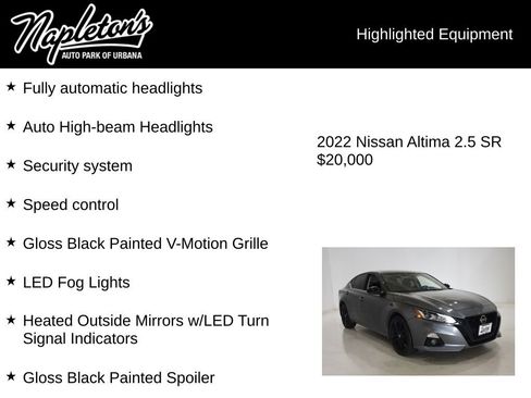 Used 2022 Nissan Altima 2.5 SR w/ Midnight Edition Package AWD/4WD image 16