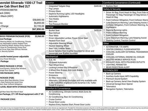Used 2025 Chevrolet Silverado 1500 LT Trail Boss w/ LT Trail Boss Premium Package AWD/4WD image 6