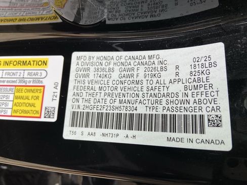 Used 2025 Honda Civic LX image 35