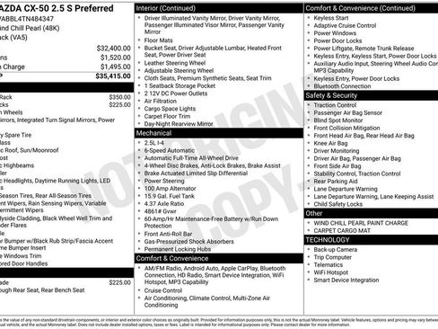New 2026 MAZDA CX-50 AWD 2.5 S w/ Preferred Pkg image 7