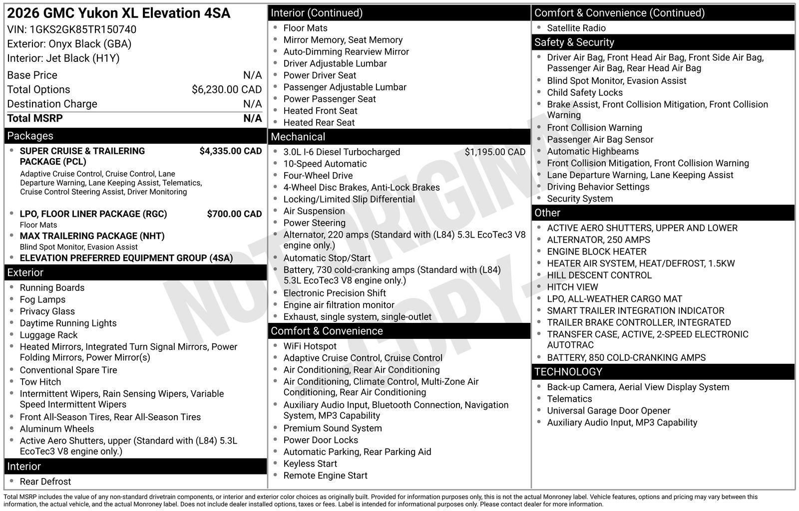 Used 2026 GMC Yukon XL Elevation AWD/4WD image 38