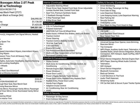 Certified 2024 Volkswagen Atlas Peak Edition SE AWD/4WD image 27