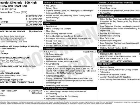 Used 2023 Chevrolet Silverado 1500 High Country AWD/4WD image 2