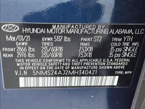 Used 2021 Hyundai Santa Fe SEL FWD image 21