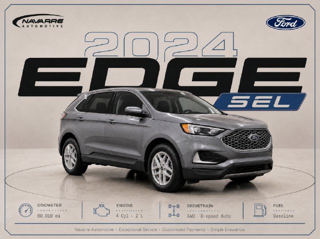 Used 2024 Ford Edge SEL AWD/4WD image 1