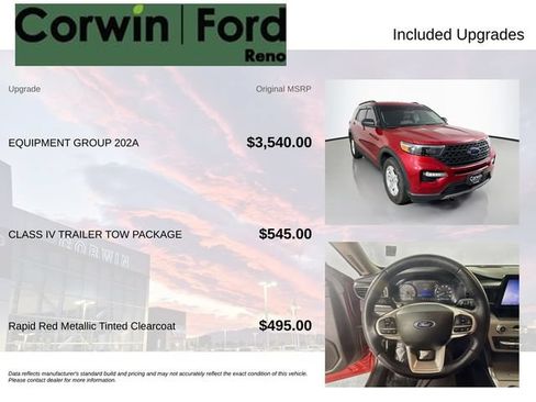 Certified 2022 Ford Explorer XLT w/ Equipment Group 202A AWD/4WD image 3