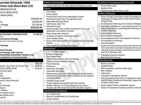 New 2025 Chevrolet Silverado 1500 Custom w/ Turbomax Blackout Package image 33