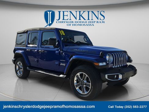 Used 2018 Jeep Wrangler Unlimited Sahara AWD/4WD image 1
