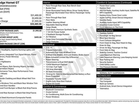 Used 2024 Dodge Hornet GT w/ GT Blacktop Package image 7