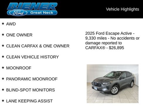 Used 2025 Ford Escape Active w/ Active Premium Tech Pack image 9