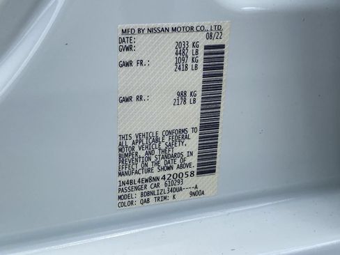 Used 2022 Nissan Altima 2.5 SL AWD/4WD image 35