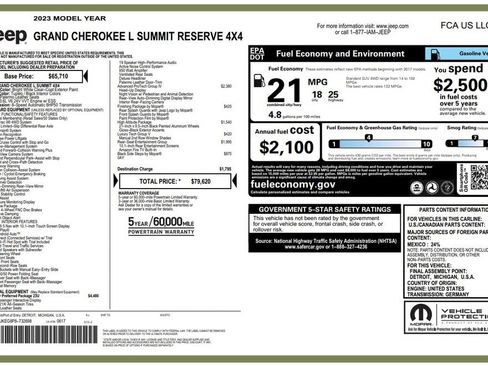 Used 2023 Jeep Grand Cherokee L Summit image 3