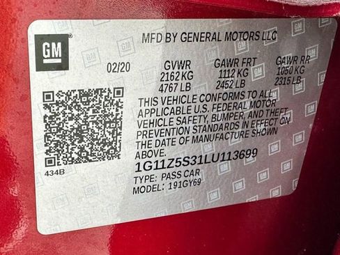 Used 2020 Chevrolet Impala LT w/ LT Convenience Package image 24