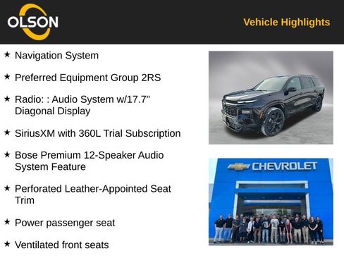 Used 2025 Chevrolet Traverse RS image 2