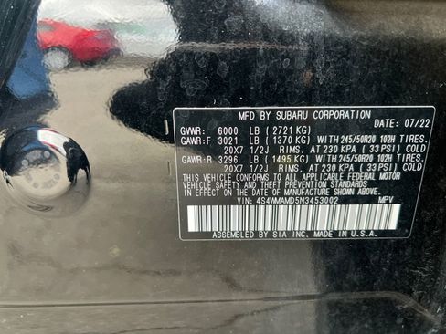 Used 2022 Subaru Ascent Limited AWD/4WD image 40