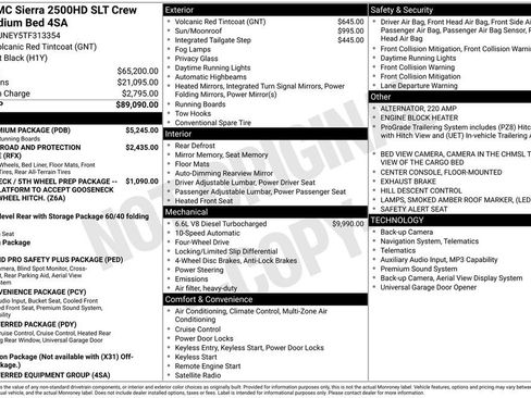 New 2026 GMC Sierra 2500 SLT w/ SLT Premium Package AWD/4WD image 45
