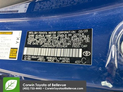 Used 2023 Toyota Prius LE FWD image 28
