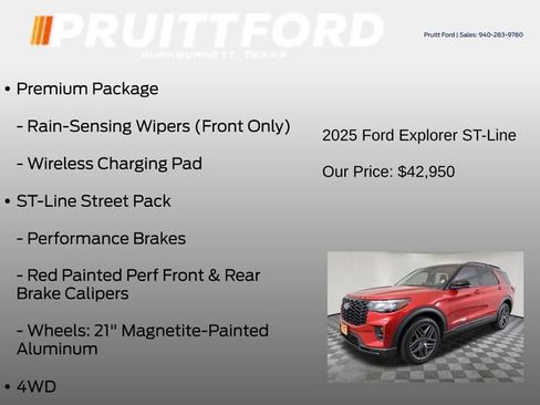 Used 2025 Ford Explorer ST-Line w/ Premium Package AWD/4WD image 13