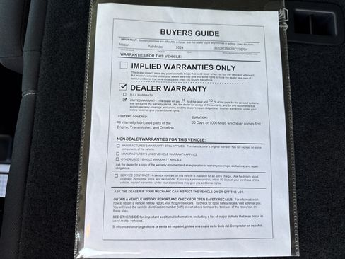Used 2024 Nissan Pathfinder SV FWD image 22