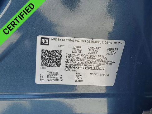 Certified 2024 Chevrolet Equinox LS w/ LS Convenience Package image 33