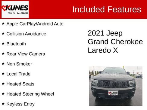 Used 2021 Jeep Grand Cherokee Laredo X AWD/4WD image 2