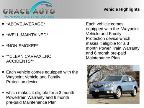 Used 2012 Subaru Outback 2.5i Premium w/ All-Weather Pkg image 2