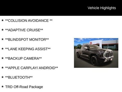 Used 2024 Toyota Tundra 1794 Edition w/ TRD Off-Road Package AWD/4WD image 2