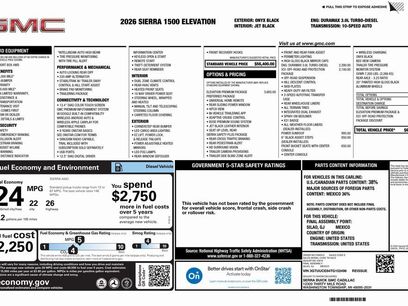 New 2026 GMC Sierra 1500 Elevation w/ Elevation Premium Package