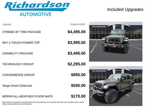 Used 2024 Jeep Wrangler Unlimited Rubicon w/ XTREMEE 35" Tire Package AWD/4WD image 6