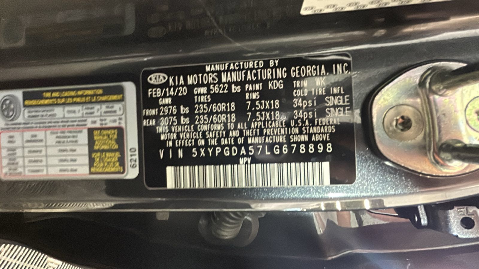 Used 2020 Kia Sorento AWD V6 image 12