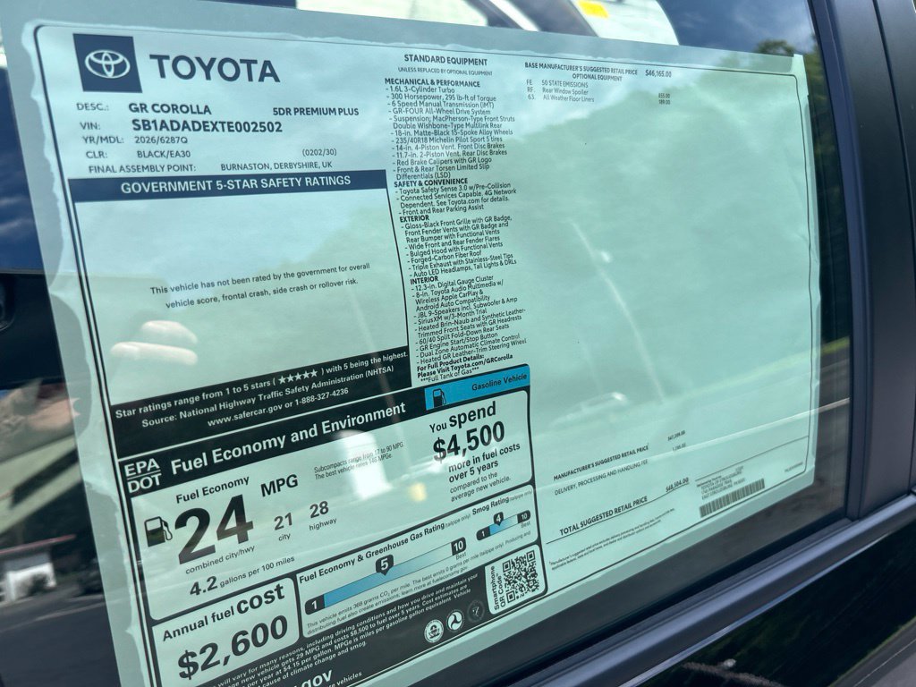 New 2026 Toyota Corolla GR AWD/4WD image 30