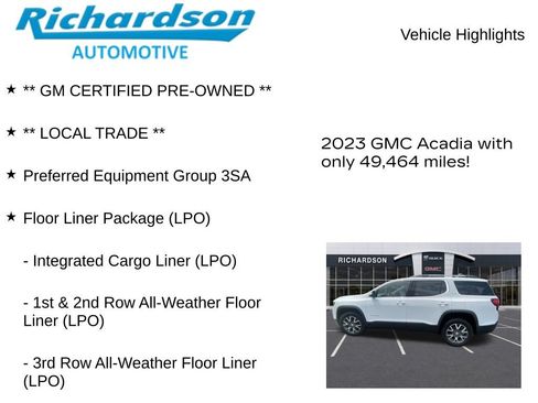 Used 2023 GMC Acadia SLE w/ Driver Convenience Package AWD/4WD image 11