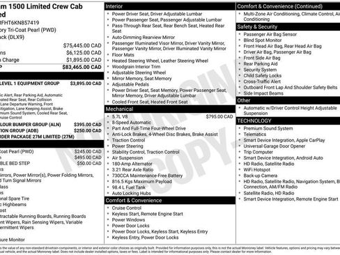Used 2019 RAM 1500 Limited AWD/4WD image 8