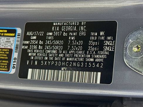 Certified 2022 Kia Telluride EX w/ EX Premium Package AWD/4WD image 39