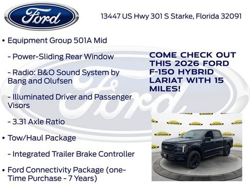 New 2026 Ford F150 Lariat w/ Equipment Group 501A Mid image 25
