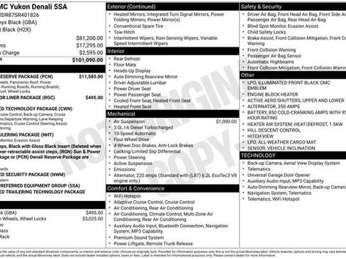 Used 2025 GMC Yukon Denali w/ Denali Reserve Package AWD/4WD image 4