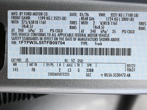 New 2026 Ford F150 XLT w/ Equipment Group 302A MID AWD/4WD image 49