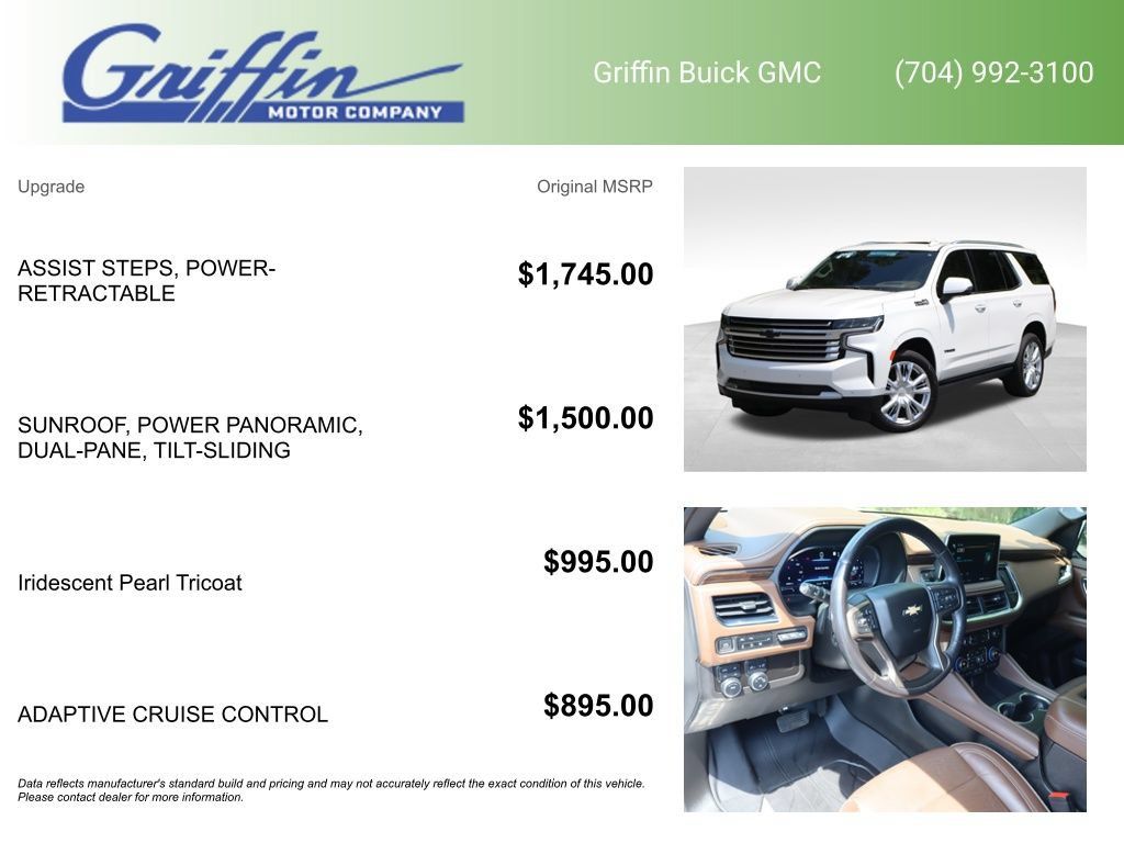 Certified 2022 Chevrolet Tahoe High Country AWD/4WD image 6