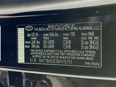 Used 2024 Hyundai Santa Cruz SEL image 39